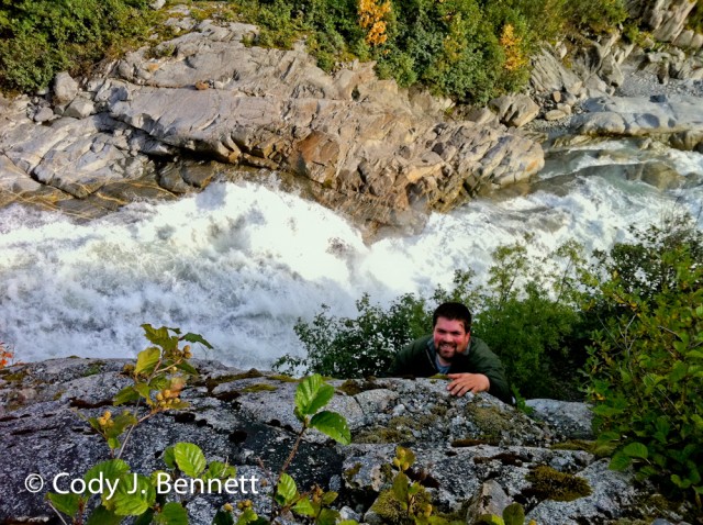 Scaling precarious rock faces... (AKA, 