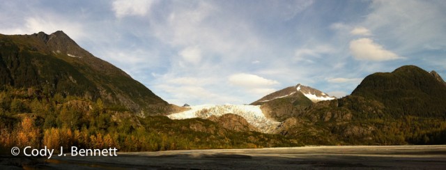 Herbert Glacier Panorama (stitched from three images).